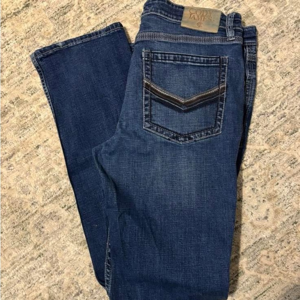 Classic Bootcut Jeans in Deep Blue